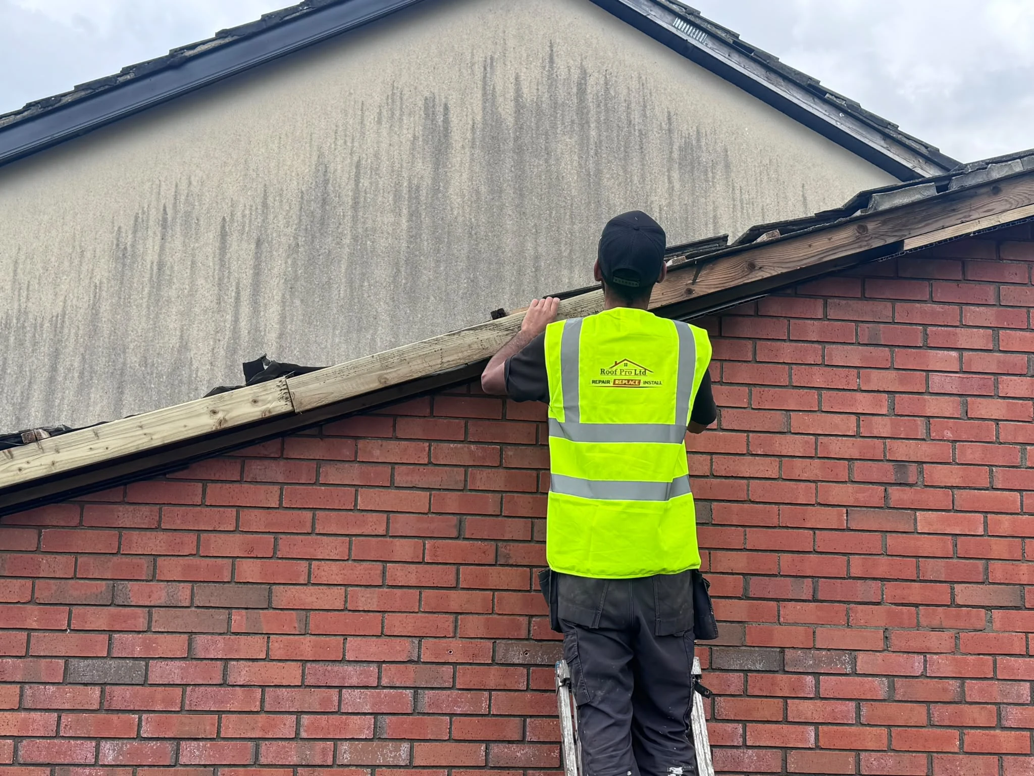 Roofline timber repair in Dublin by Roof Pro Ltd
